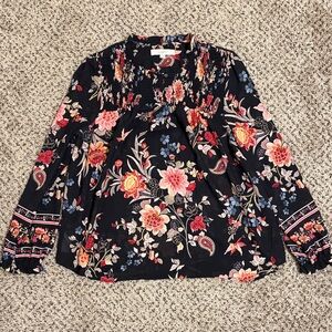 LOFT - Floral Long Sleeve Women's Blouse